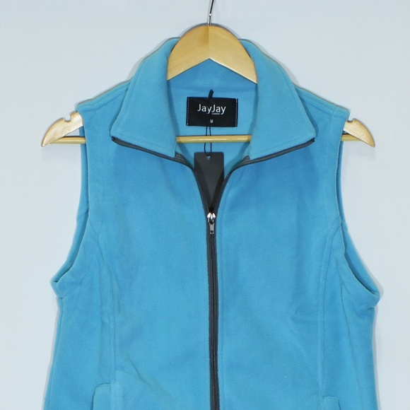 Soft Fleece Active Vest Teal Blue - Picture 2 of 6